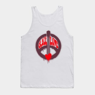 Peace, love and Music Tank Top